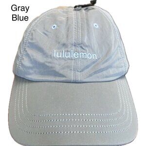 Lululemon Gray Blue Adjustable Nylon Athletic Cap Size S/M